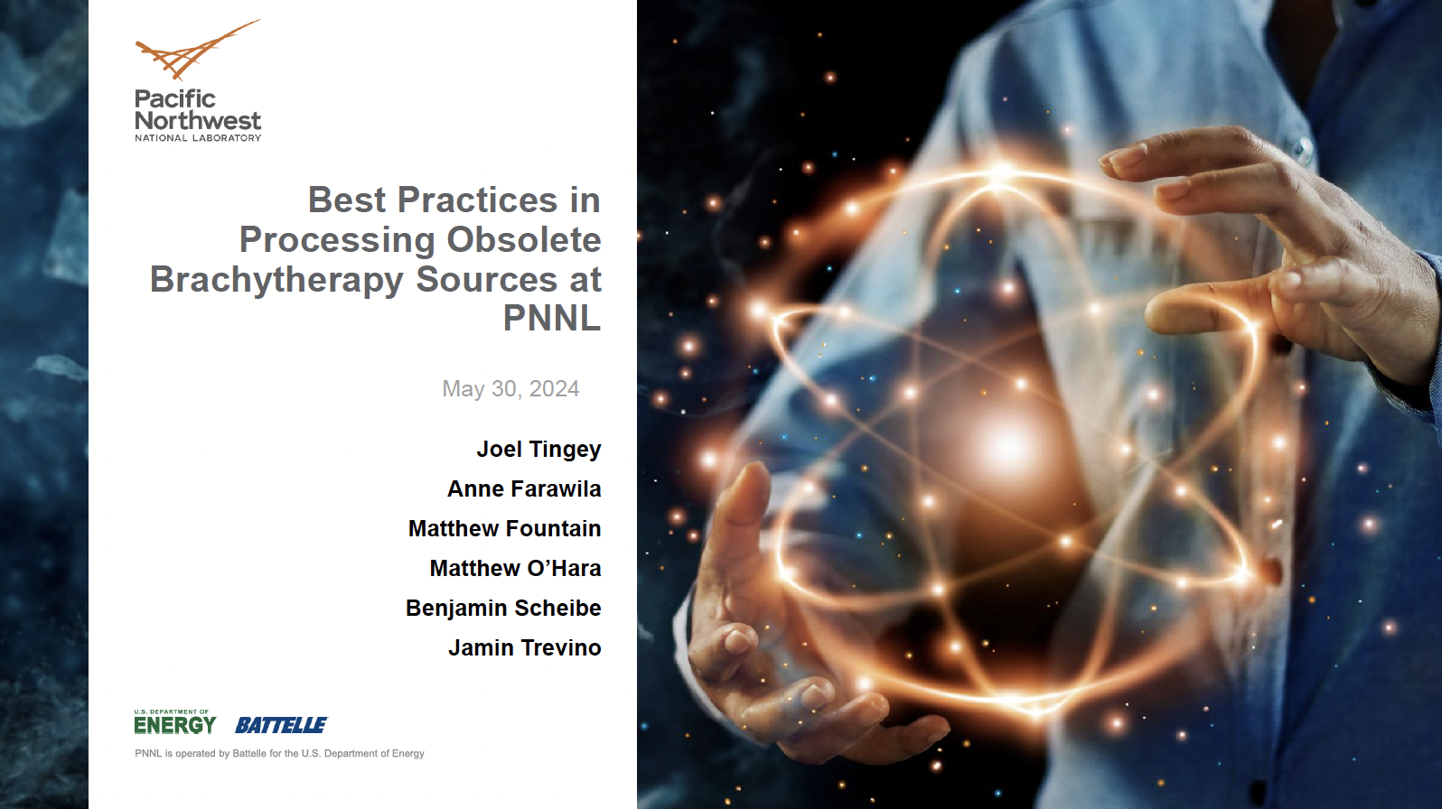 Best Practices in Processing Obsolete Brachytherapy Sources at PNNL