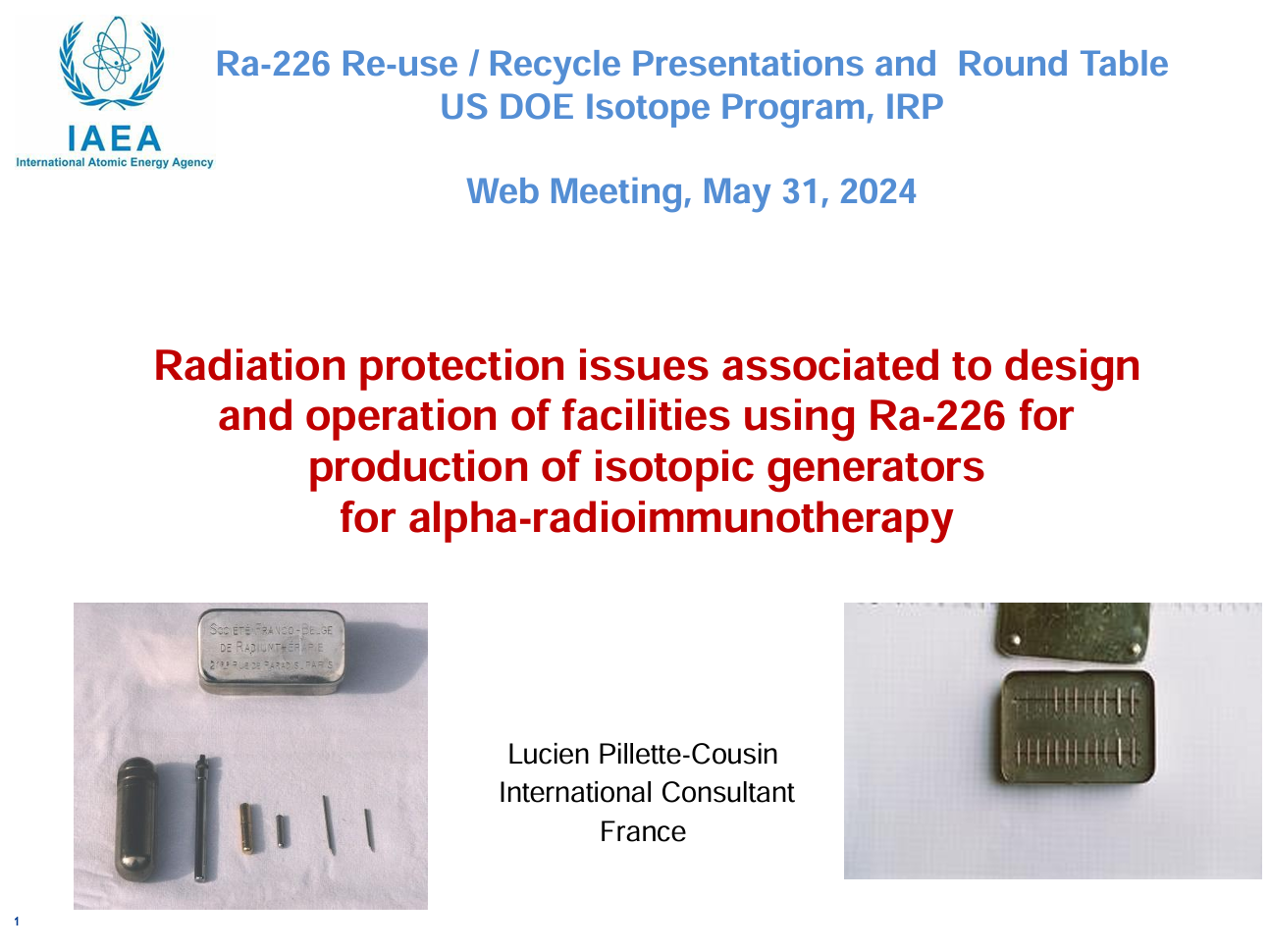 Radiation protection issues associated to design and operation of facilities using Ra-226 for production of isotopic generators for alpha-radioimmunotherapy