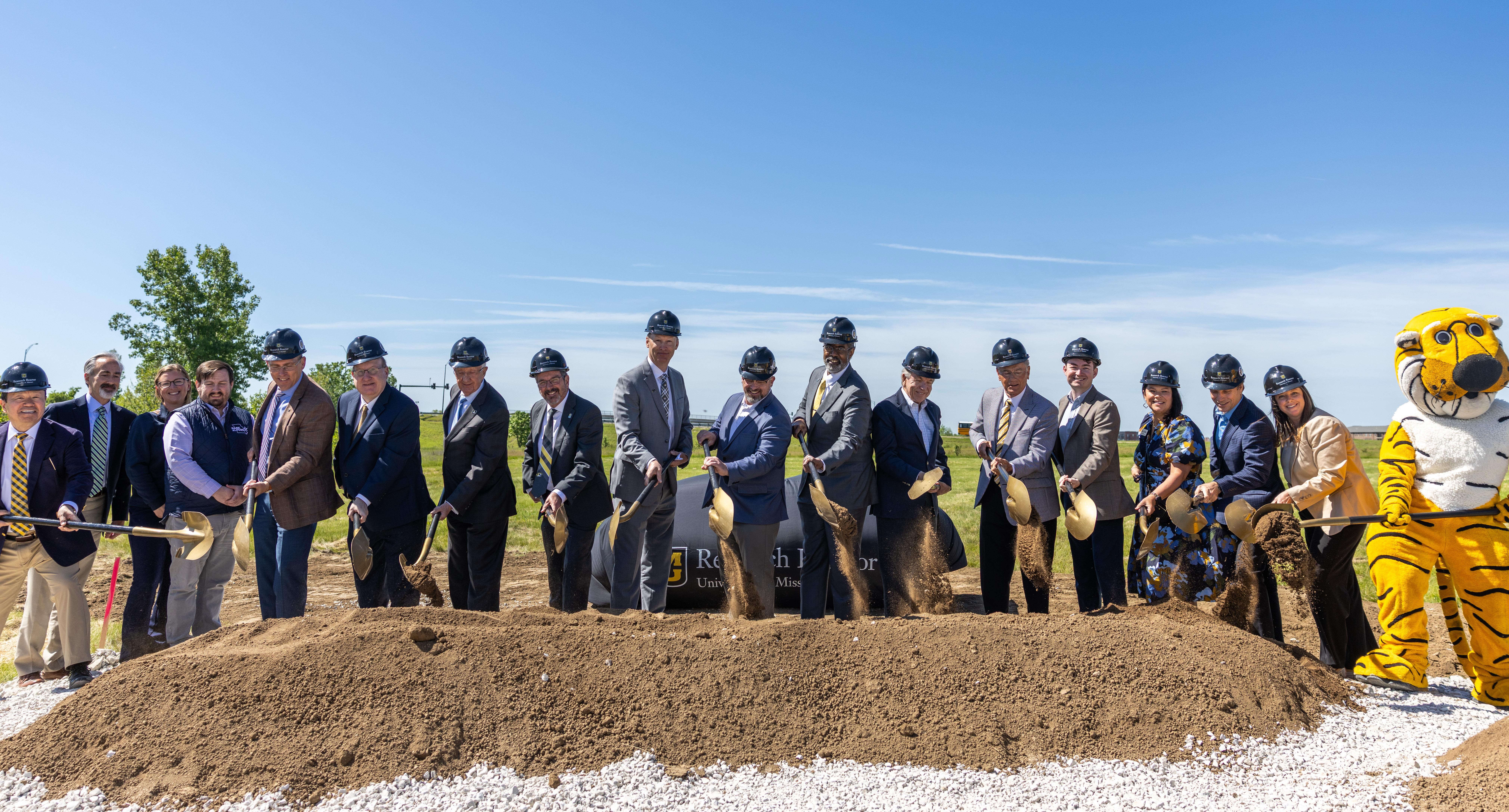 Leaders, partners, and supporters break ground on the future Radioisotope Science Center (RSC) at the University of Missouri Research Reactor (MURR), marking a major milestone in expanding domestic radioisotope production and advancing nuclear medicine research.