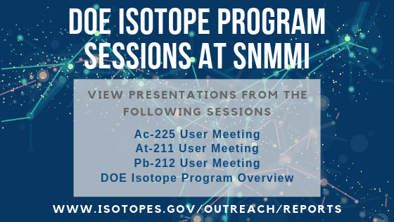 DOE Isotope Program Sessions at SNMMI