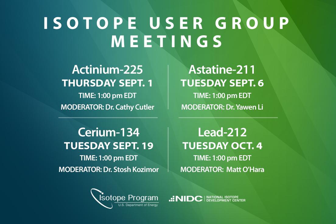 User Group Schedule 